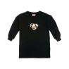 Dress cotton fleece blend with embroidery (6-14 years)