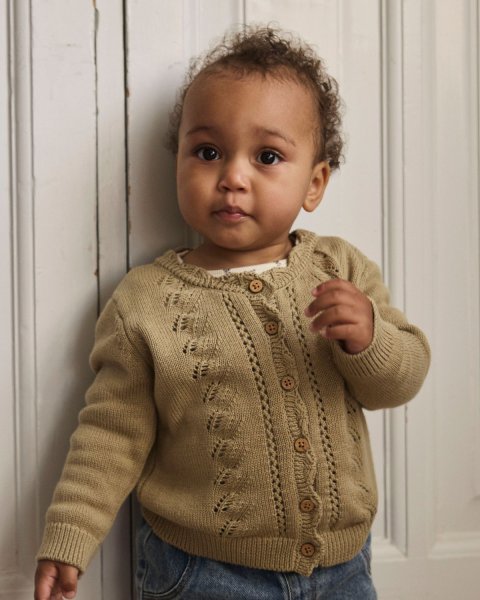 Πλεκτή ζακέτα organic cotton Lil'Atelier (1-18 μηνών)