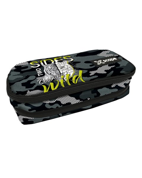 Pencil case oval Xscape tiger