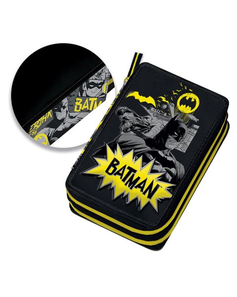 Κασετίνα διπλή Batman με γραφική ύλη