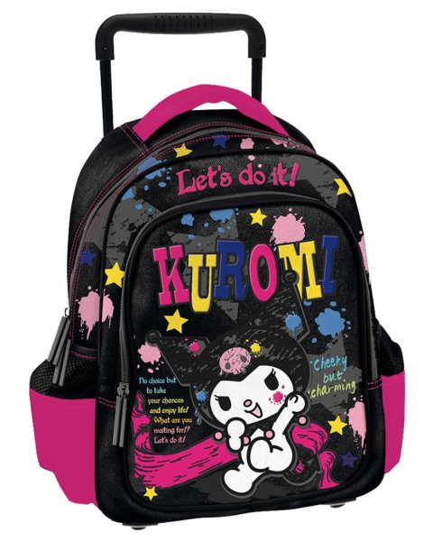Trolley backpack kindergarten Σακίδιο πλάτης τρόλευ νηπιαγωγείου Kuromi Sketchy