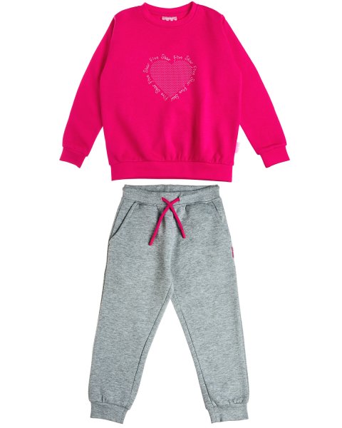 Tracksuit cotton fleece blend Five Star with embossed details (12 months-5 years)