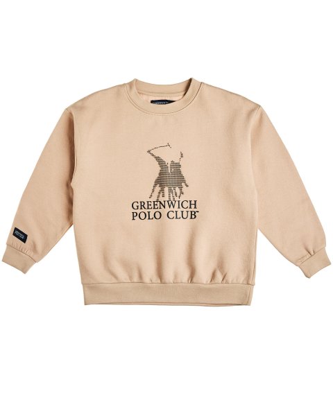 Sweatshirt Greenwich Polo Club with embossed design (2-14 years)