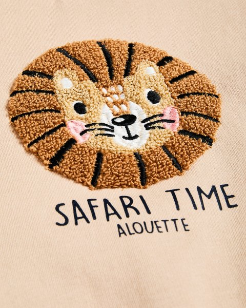 Sweatshirt cotton fleece blend with embroidery (12 months-5 years)