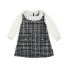 Knitted dress with collar (18 months-5 years)