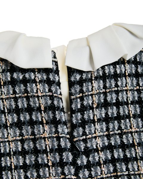 Knitted dress with collar (18 months-5 years)