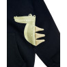 Zip hoodie with embossed elements (12 months-5 years)