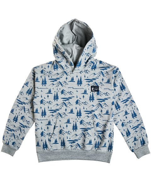 Hoodie cotton fleece blend Moovers with pattern (6-14 years)