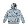 Hoodie cotton fleece blend Moovers with pattern (6-14 years)