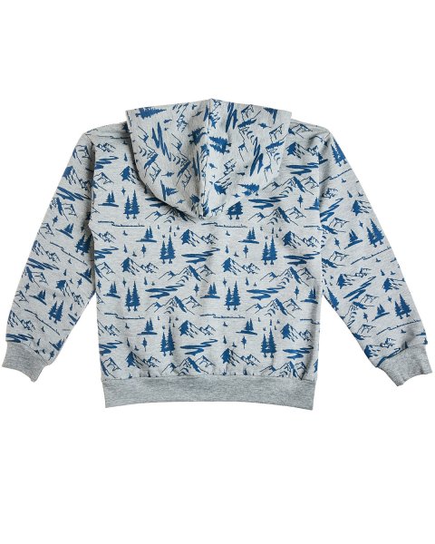 Hoodie cotton fleece blend Moovers with pattern (6-14 years)