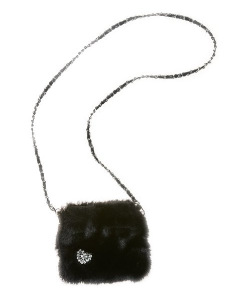 Cardigan with shoulder bag made of eco-friendly fur (6-14 years)