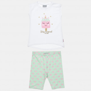 Set Five Star top with glitter detail print and shorts (12 months-5 years)