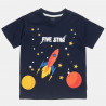 Set Five Star t-shirt and shorts with print spaceship (12 months-5 years)