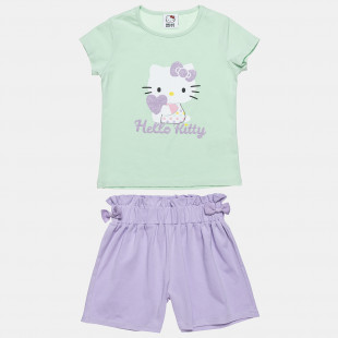 Set Hello Kitty top with glitter detail print and shorts (12 months-5 years)