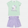 Set Hello Kitty top with glitter detail print and shorts (12 months-5 years)