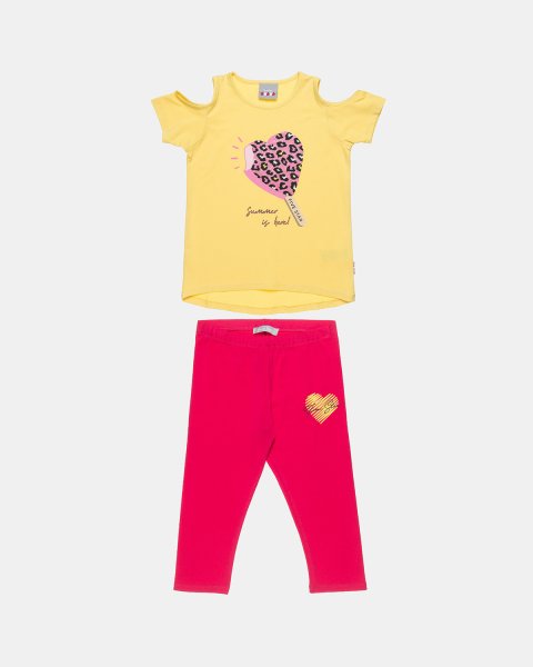 Set Five Star with glitter detail print ice-cream (6-14 years)
