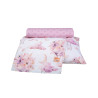 3-piece floral sheet set (sheets 130x170, pillowcase)
