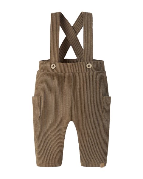 Overall Lil'Atelier with rib knit (1-18 months)