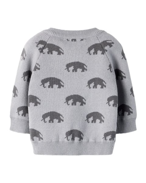 Knitted cardigan Lil'Atelier with pattern (1-18 months)