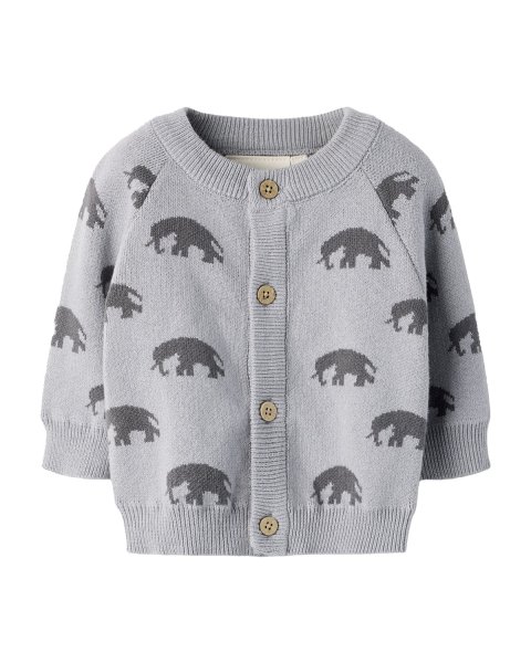 Knitted cardigan Lil'Atelier with pattern (1-18 months)