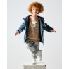 Tracksuit cotton fleece blend Snoopy with embossed design (12 months-8 years)