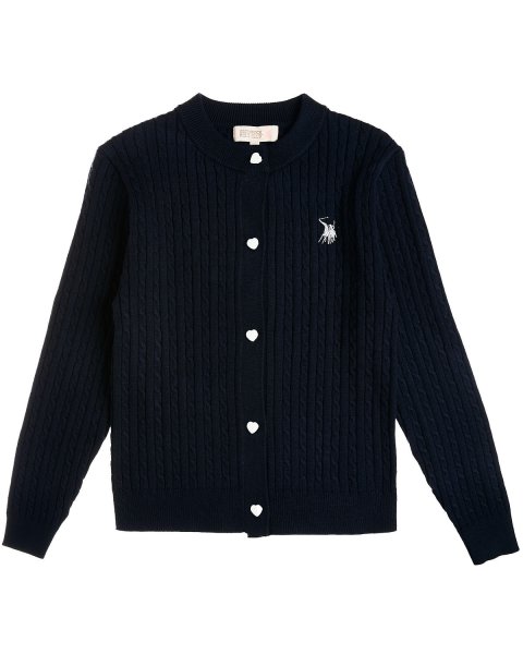Knitted cardigan Greenwich Polo Club with heart buttons (3-8 years)