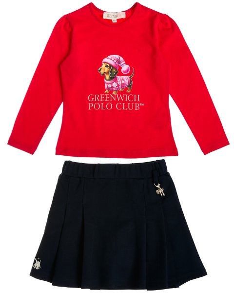 Set Greenwich Polo Club with embroidery and glitter elements (3-8 years)