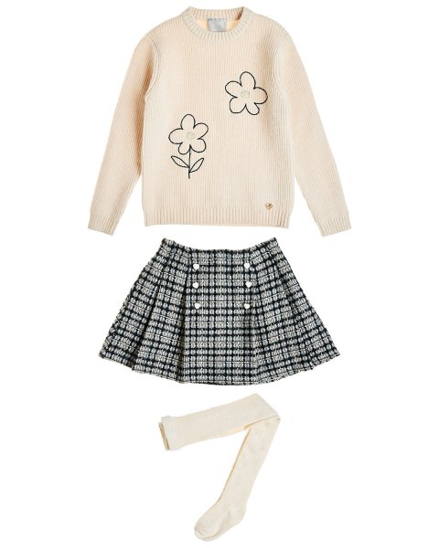 Knitted set sweater with skirt (12 months-5 years)