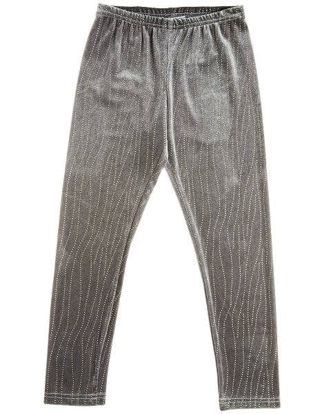 Leggings velour with embossed glitter texture (6-14 years)