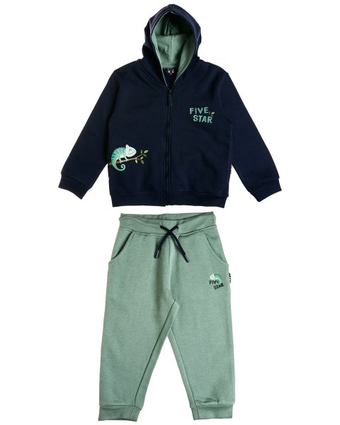 Tracksuit cotton fleece blend Five Star with embossed elements (12 months-5 years)