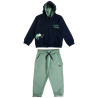 Tracksuit cotton fleece blend Five Star with embossed elements (12 months-5 years)