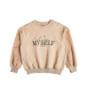 Top cotton fleece blend with fluffy sleeves (6-14 years)