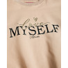 Top cotton fleece blend with fluffy sleeves (6-14 years)