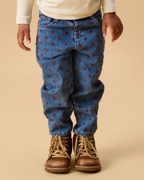 Denim pants Lil'Atelier with embroidery (2-7 years)