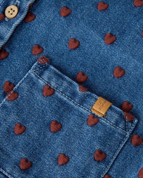 Denim cardigan with embroidery (2-7 years)