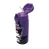 Water bottle thermos stainless steel with straw Kuromi Popart 450ml