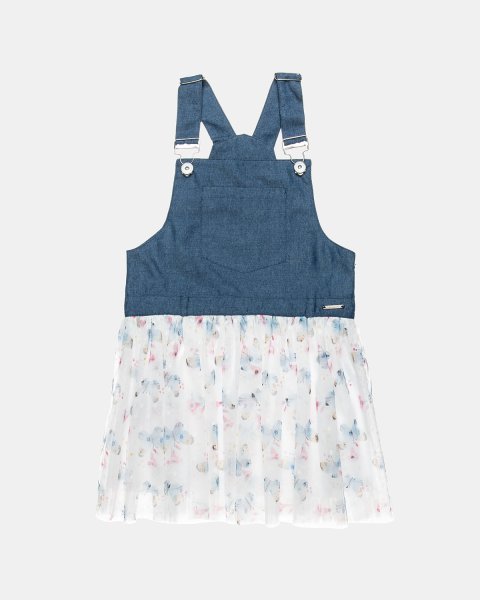 Dress with tulle and adjustable straps (3 months-5 years)