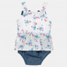 Babygrow with ruffles and butterfly pattern (1-12 months)