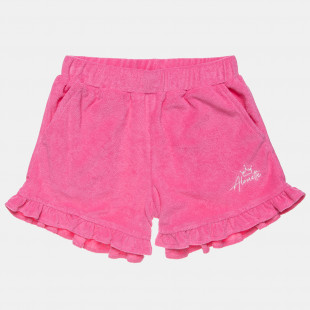   Shorts towel like fabric with ruffles (18 months-5 years)