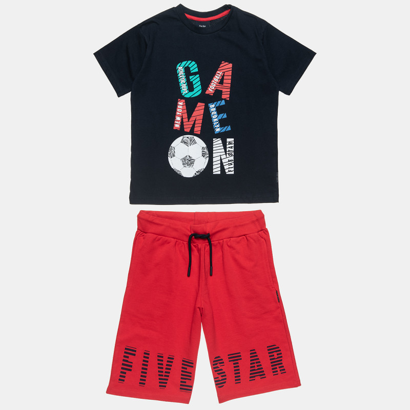 Set Five Star t-shirt with print and shorts (12 months-5 years)