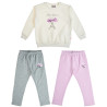 Tracksuit cotton fleece blend Five Star with embossed elements (12 months-5 years)