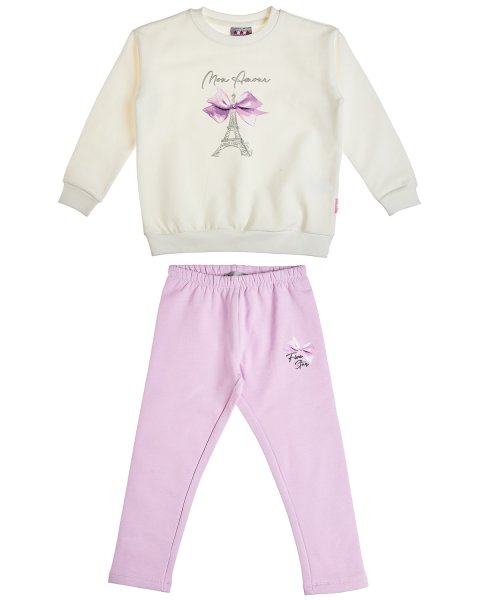 Tracksuit cotton fleece blend Five Star with embossed elements (12 months-5 years)