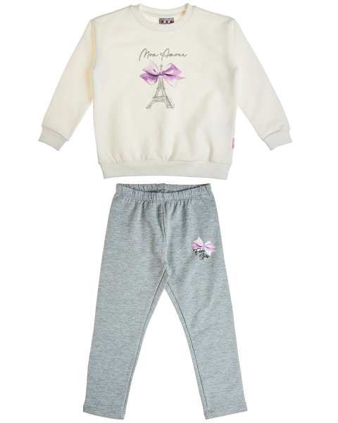 Tracksuit cotton fleece blend Five Star with embossed elements (12 months-5 years)