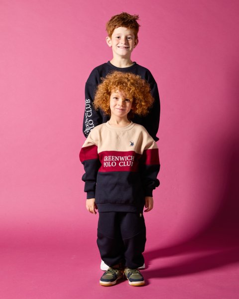 Tracksuit cotton fleece blend Greenwich Polo Club with embroidery (2-16 years)