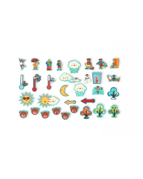 Toy Scratch Magnetic Weather Chart 32pcs (4+ years)