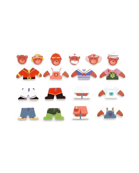 Toy Scratch Magnetic Mix & Match Bear Dress up 18pcs (3+ years)