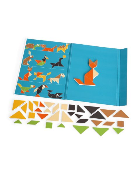 Toy Scratch Magnetic Tangram Animals 42pcs (4+ years)