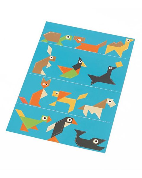 Παιχνίδι Scratch Μαγνητικό Tangram Animals 42τμχ (4+ ετών)