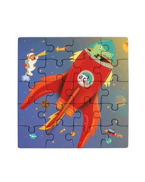 Toy Scratch Magnetic puzzle Space 20pcs (3+ years)