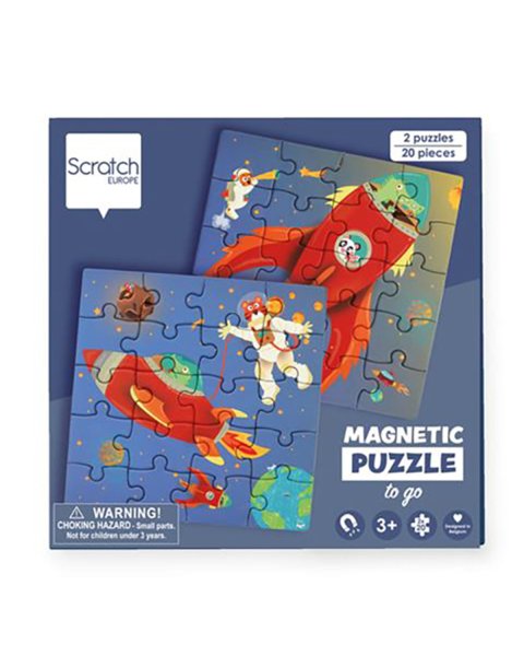 Παιχνίδι Scratch Μαγνητικό παζλ Space 20τμχ (3+ ετών)